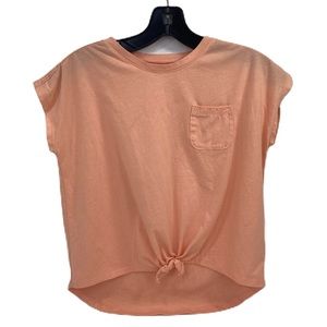 OshKosh B’gosh peach Girls Tie-Front Top 14/15 A